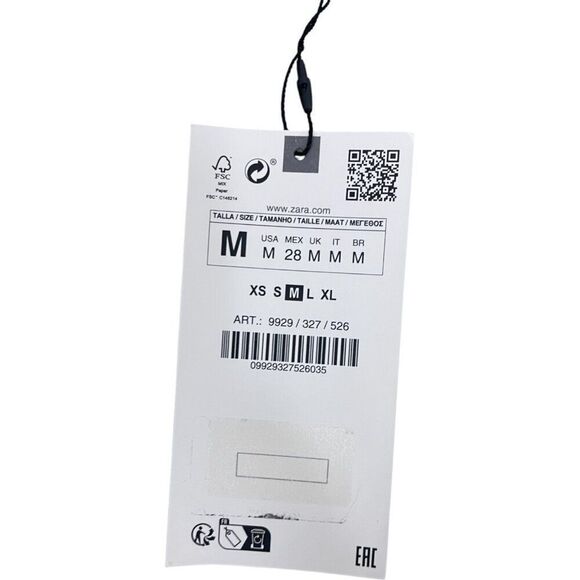 Zara Womens Blazer Suit Jacket Size M light green Single Breasted 9929/327 NWT - Picture 9 of 11